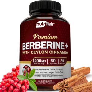 Berberine+ With Ceylon Cinnamon (30 Vegetarian Capsules)