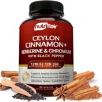 Berberine+ With Ceylon Cinnamon (120 Vegetarian Capsules)